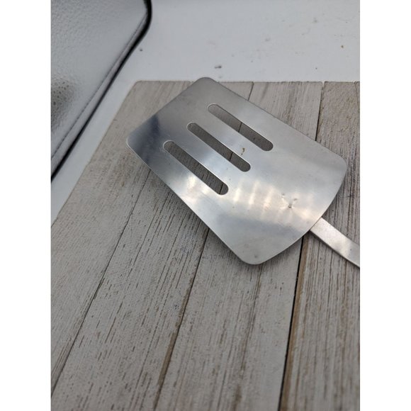 Chrome Spatula Slotted 12" Black Handle - Picture 2 of 6